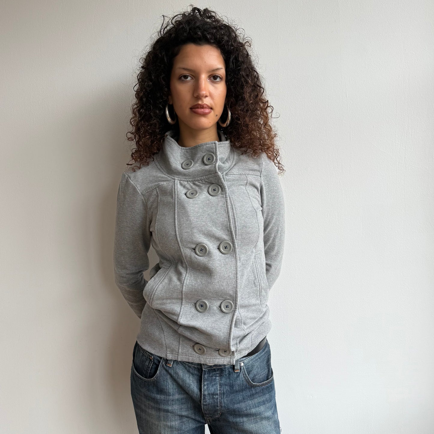 Grey peacoat jumper - Size M