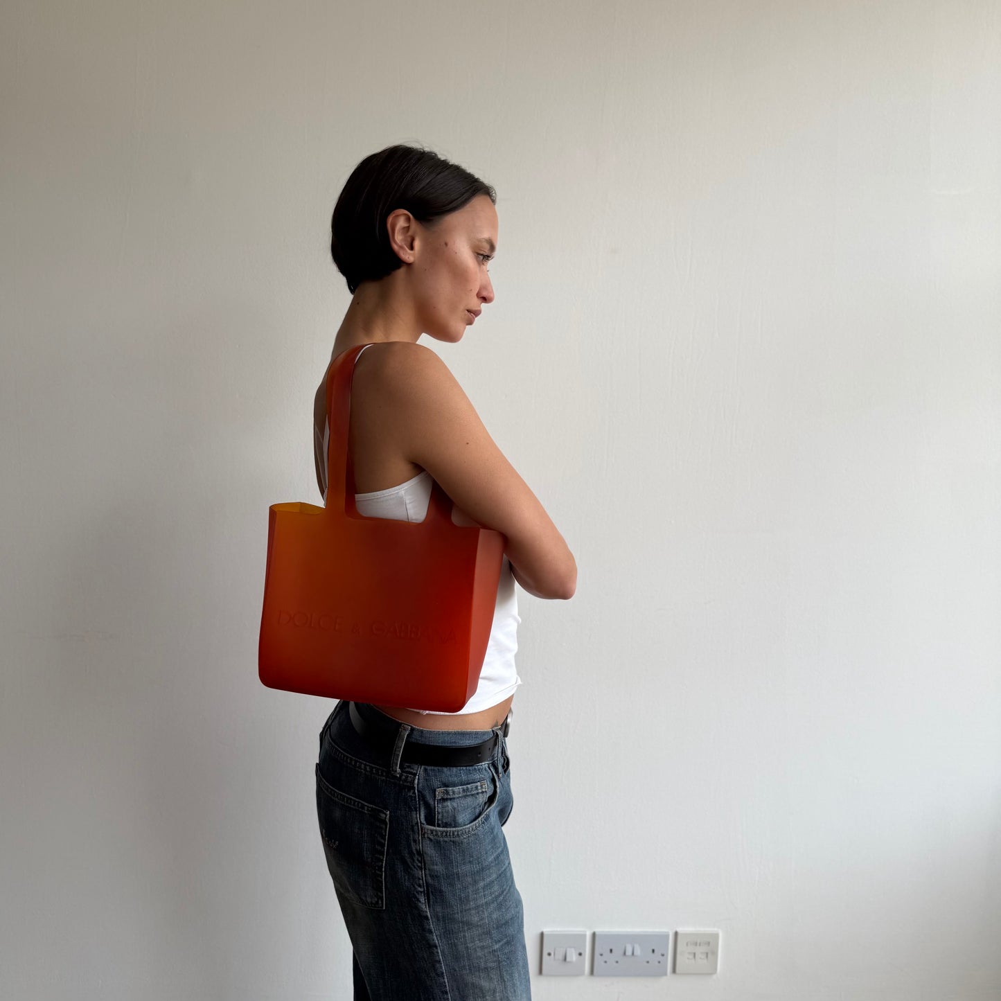 Orange D&G jelly bag - One Size