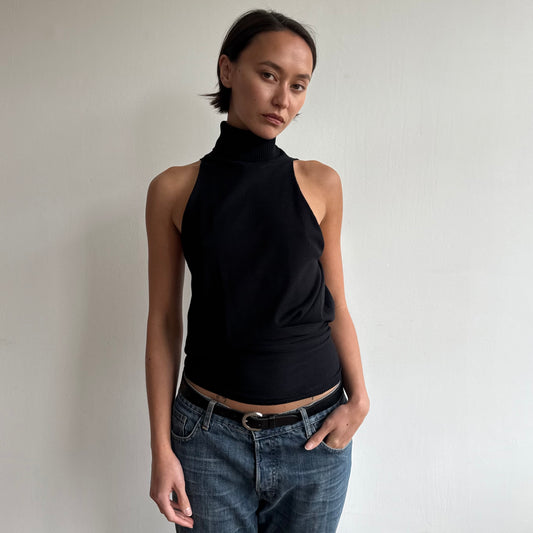 Black backless keyhole knit - Size S-L