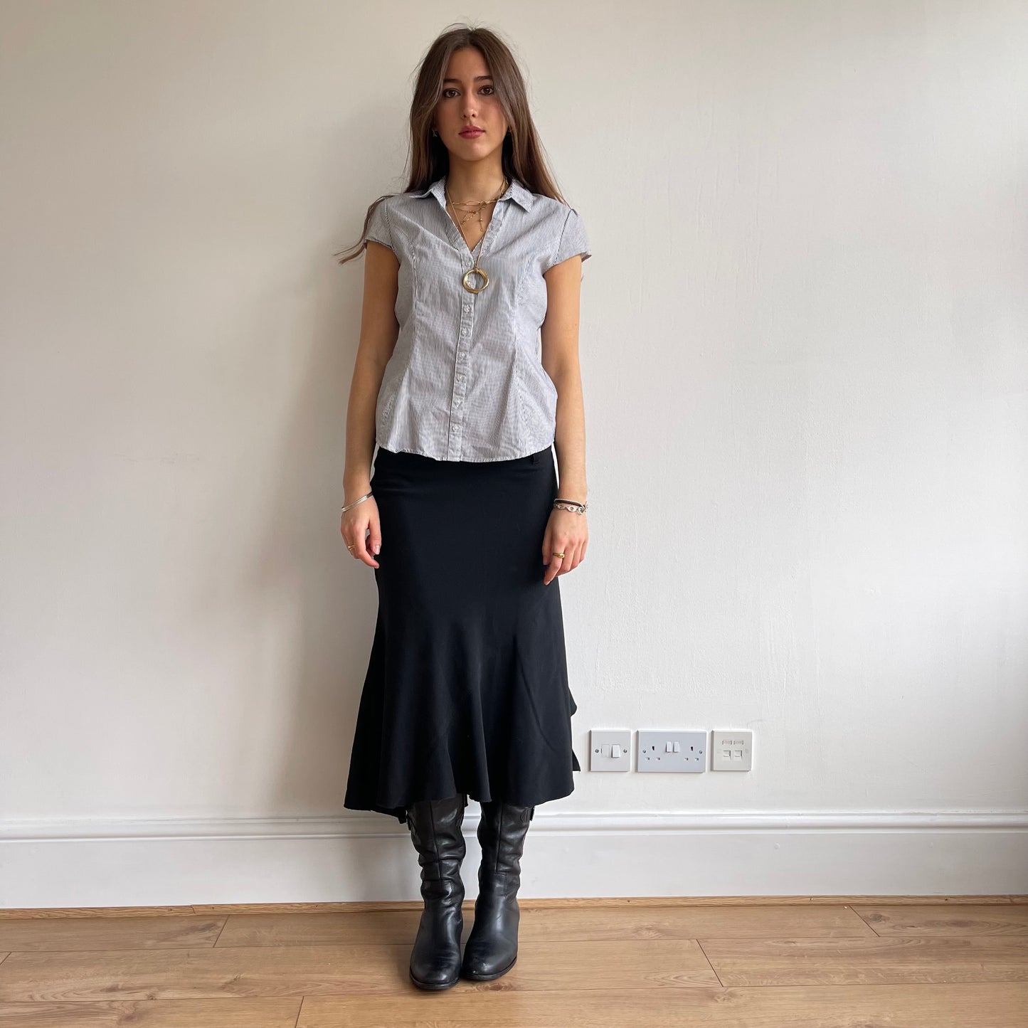 Blue stripe shirt - Size S