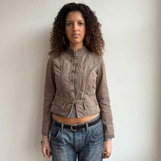 Brown military jacket - Size S