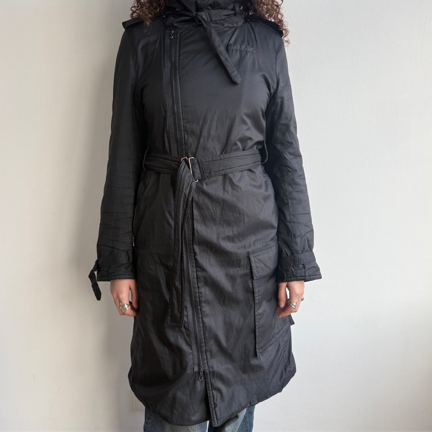 Black Cop Copine maxi coat - Size M