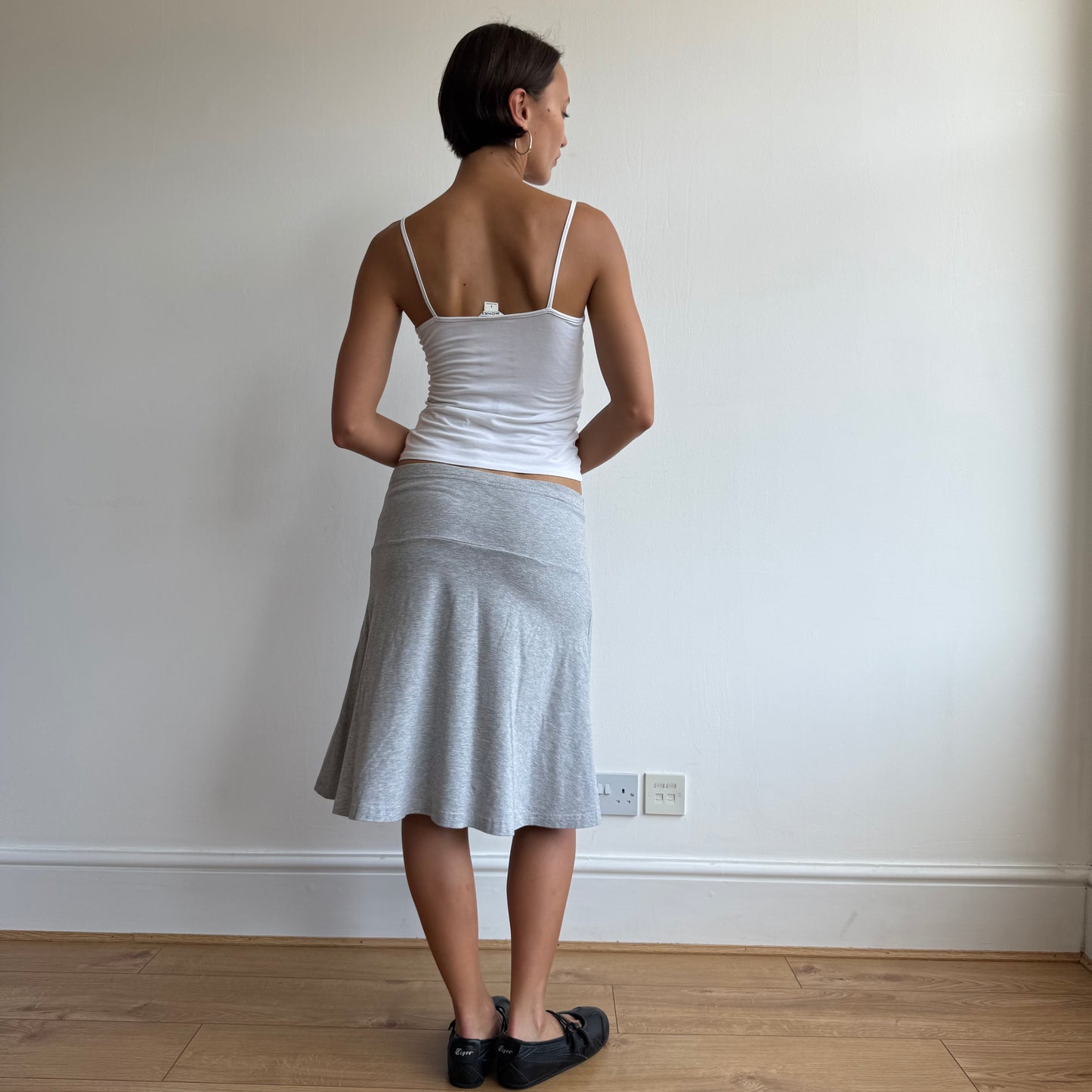 Grey midi skirt - Size M