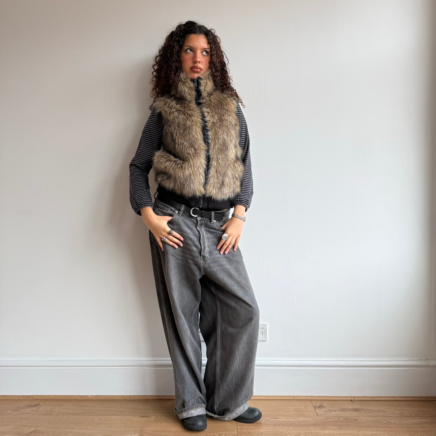 Faux fur gilet - Size S