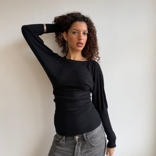 Black slouchy knit - Size M