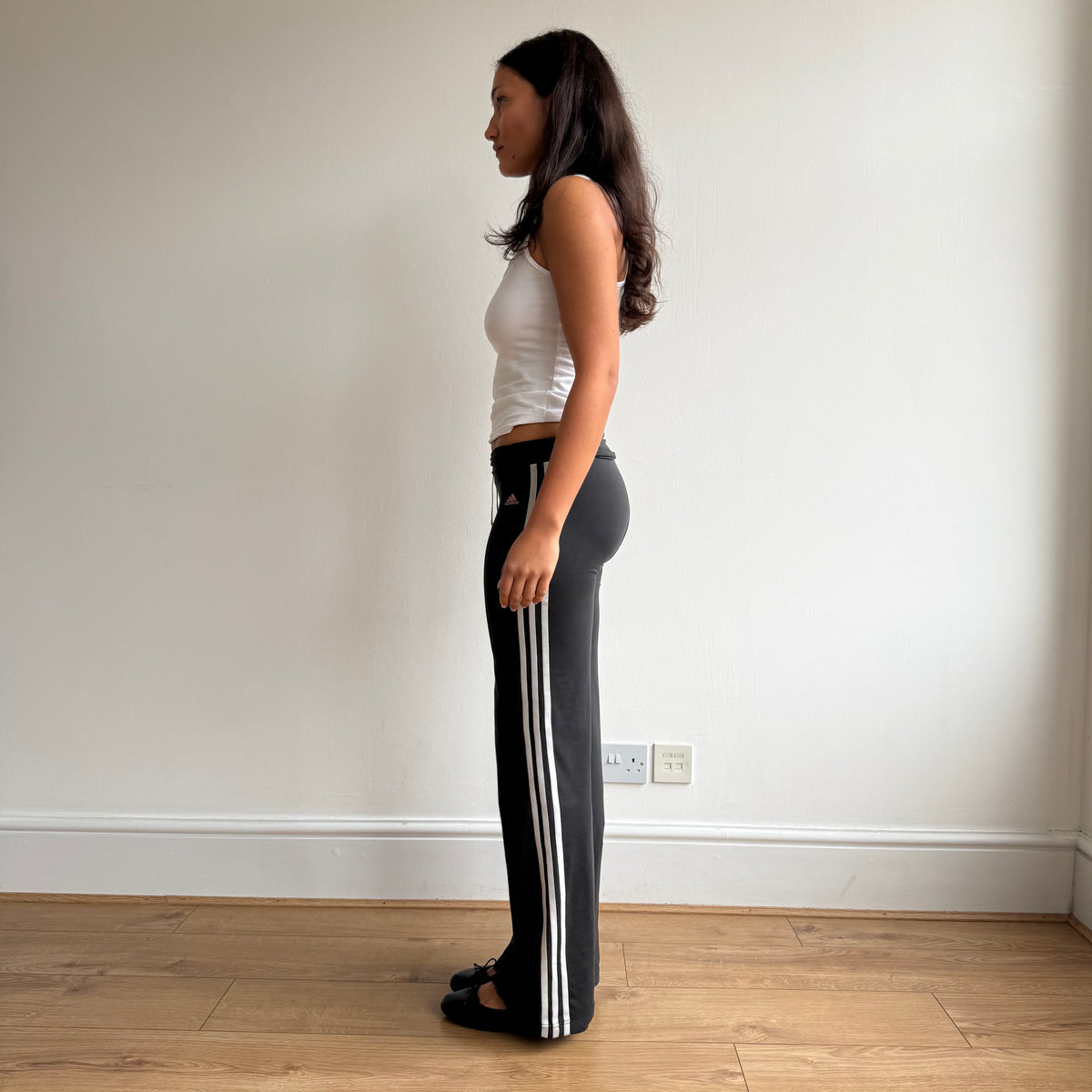 Adidas fold waist yoga pants - Size S