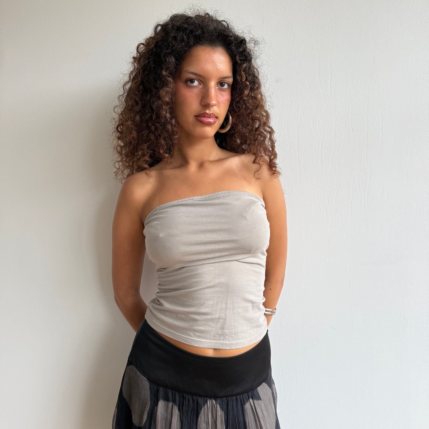 Taupe bandeau top - Size S