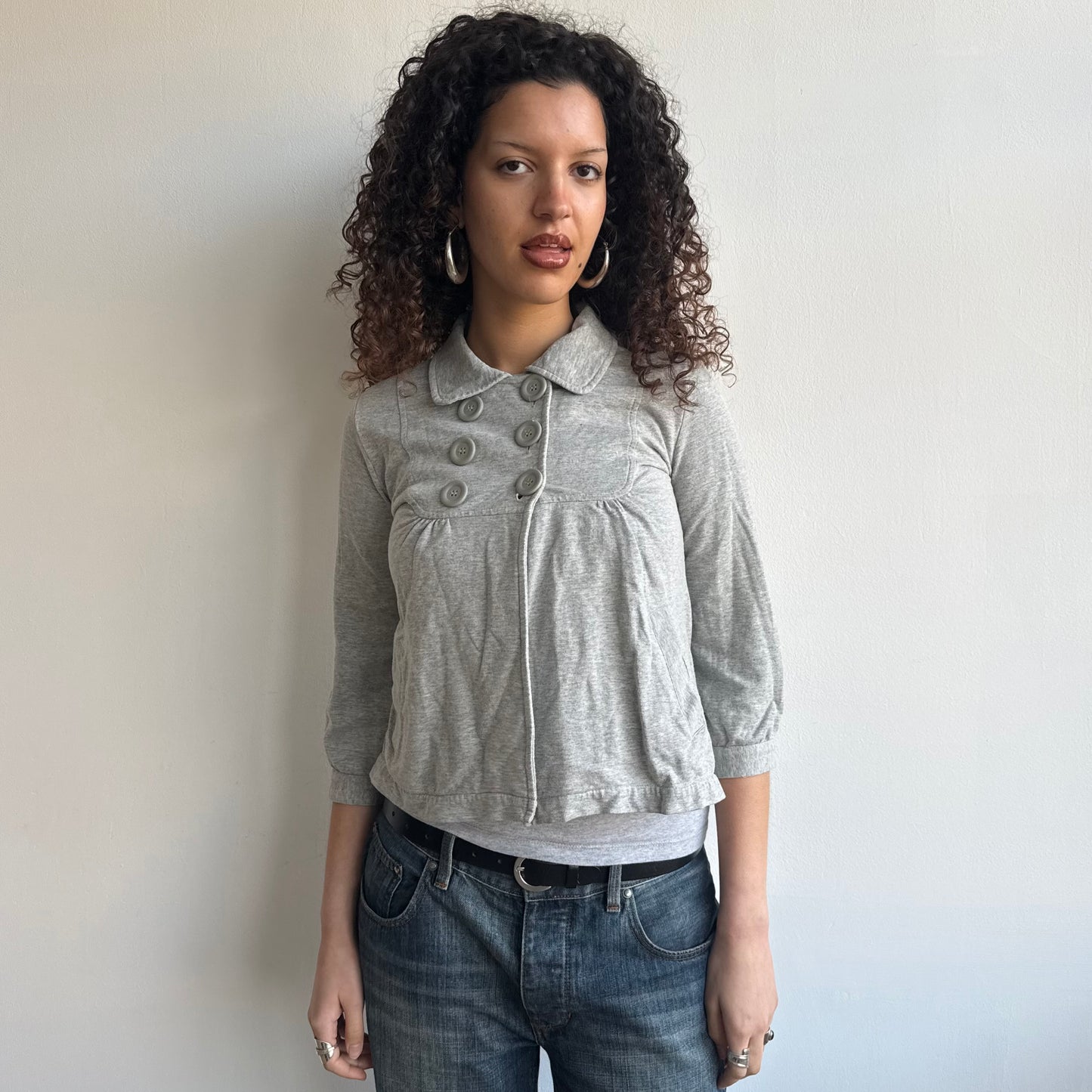 Grey peacoat jumper - Size S