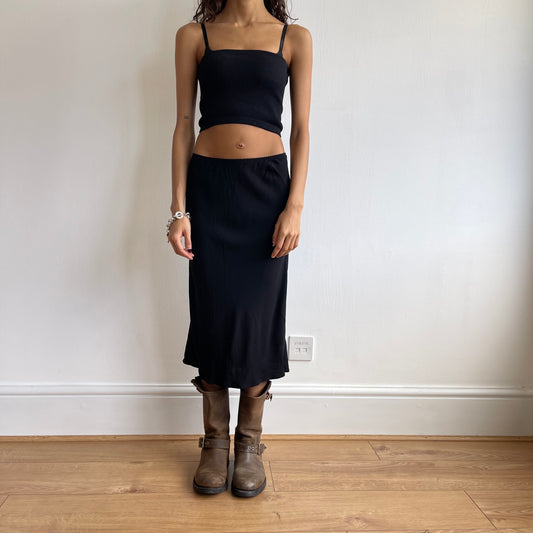 Black 90’s midi skirt - Size S/M