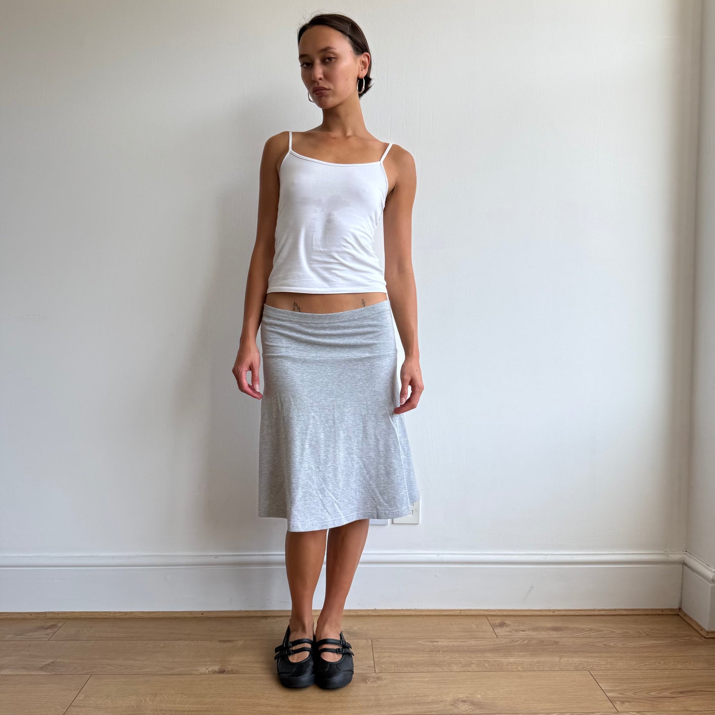 Grey midi skirt - Size M
