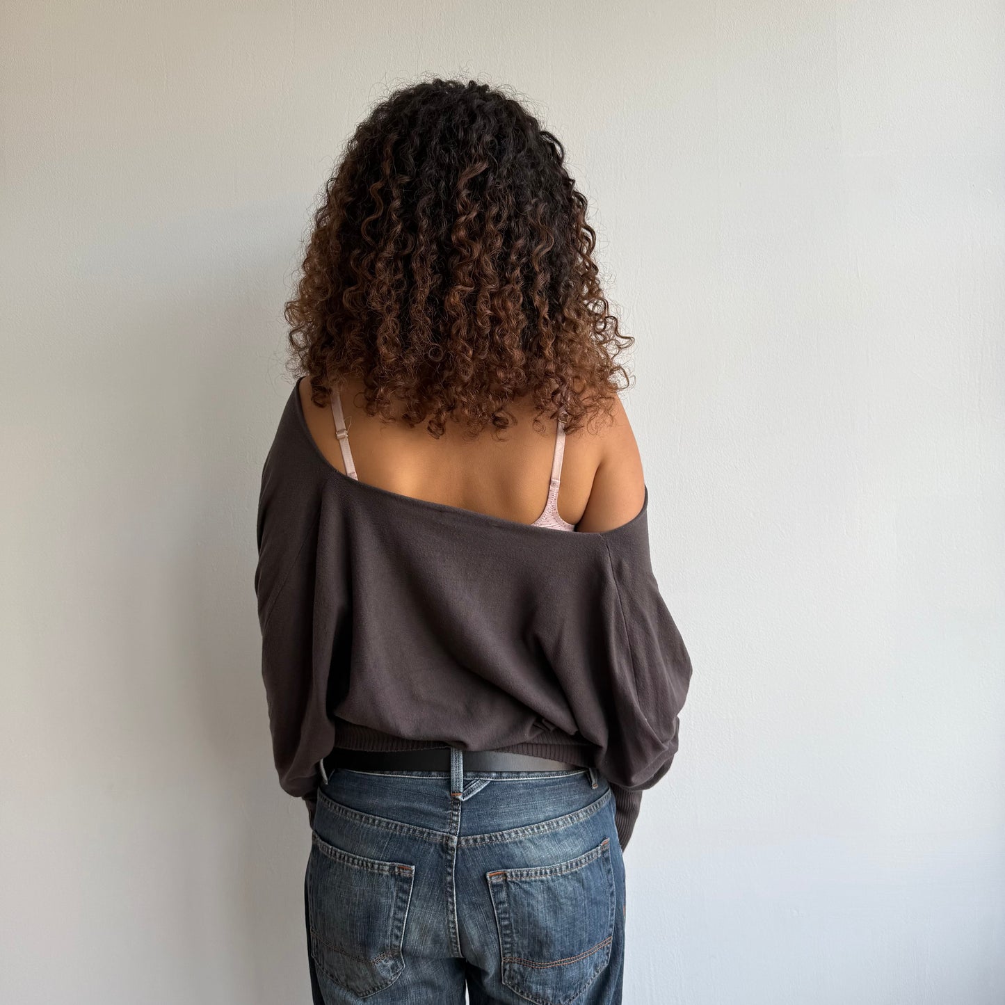 Brown slouchy knit - Size S/M