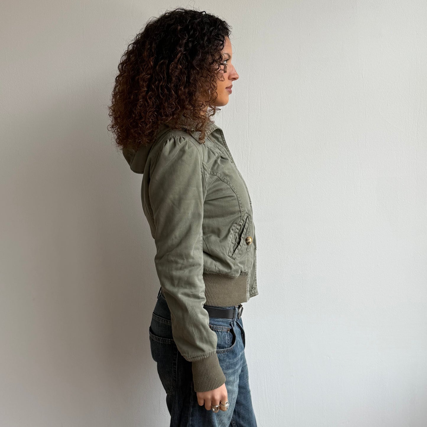 Khaki bomber coat - Size S