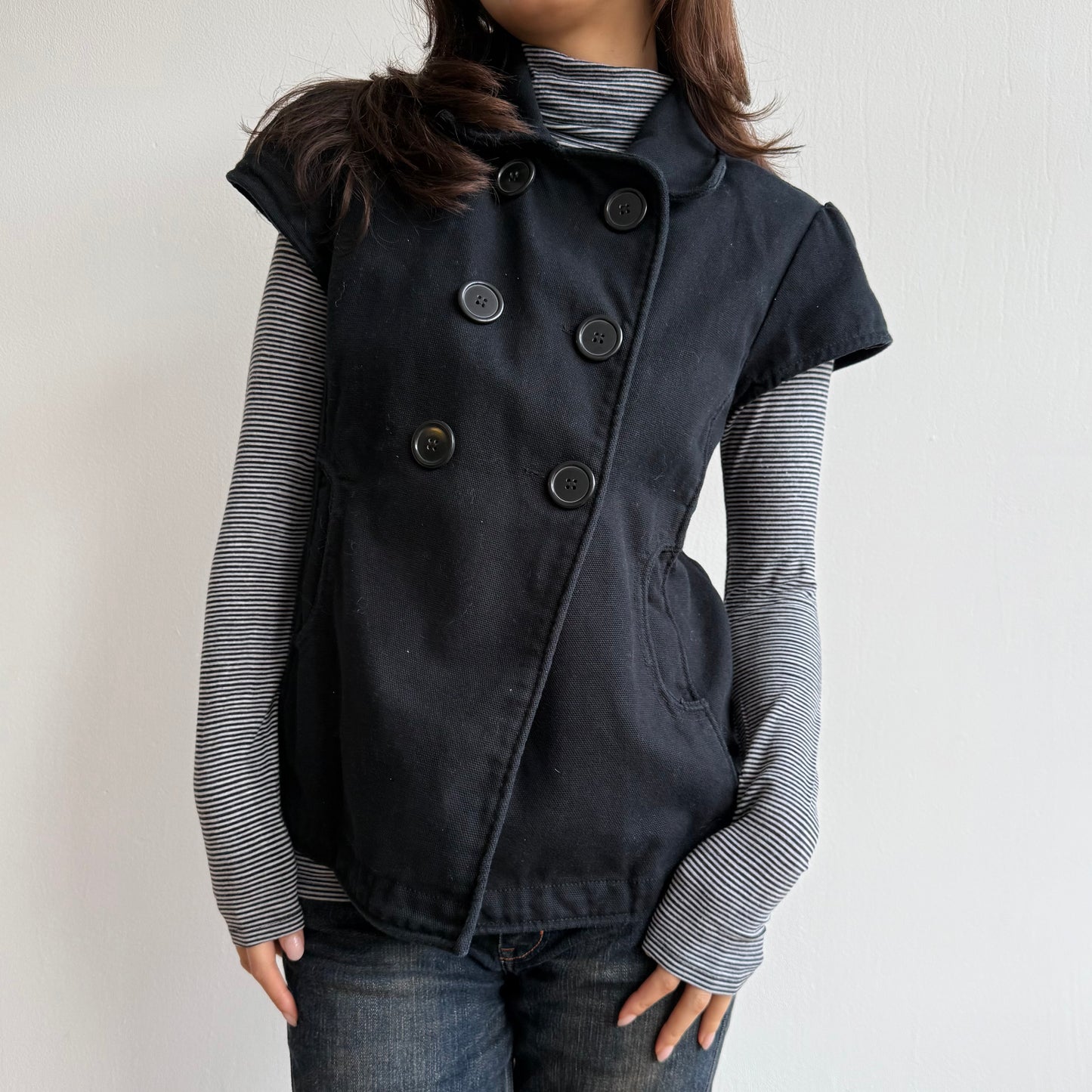 Short sleeve peacoat - Size S