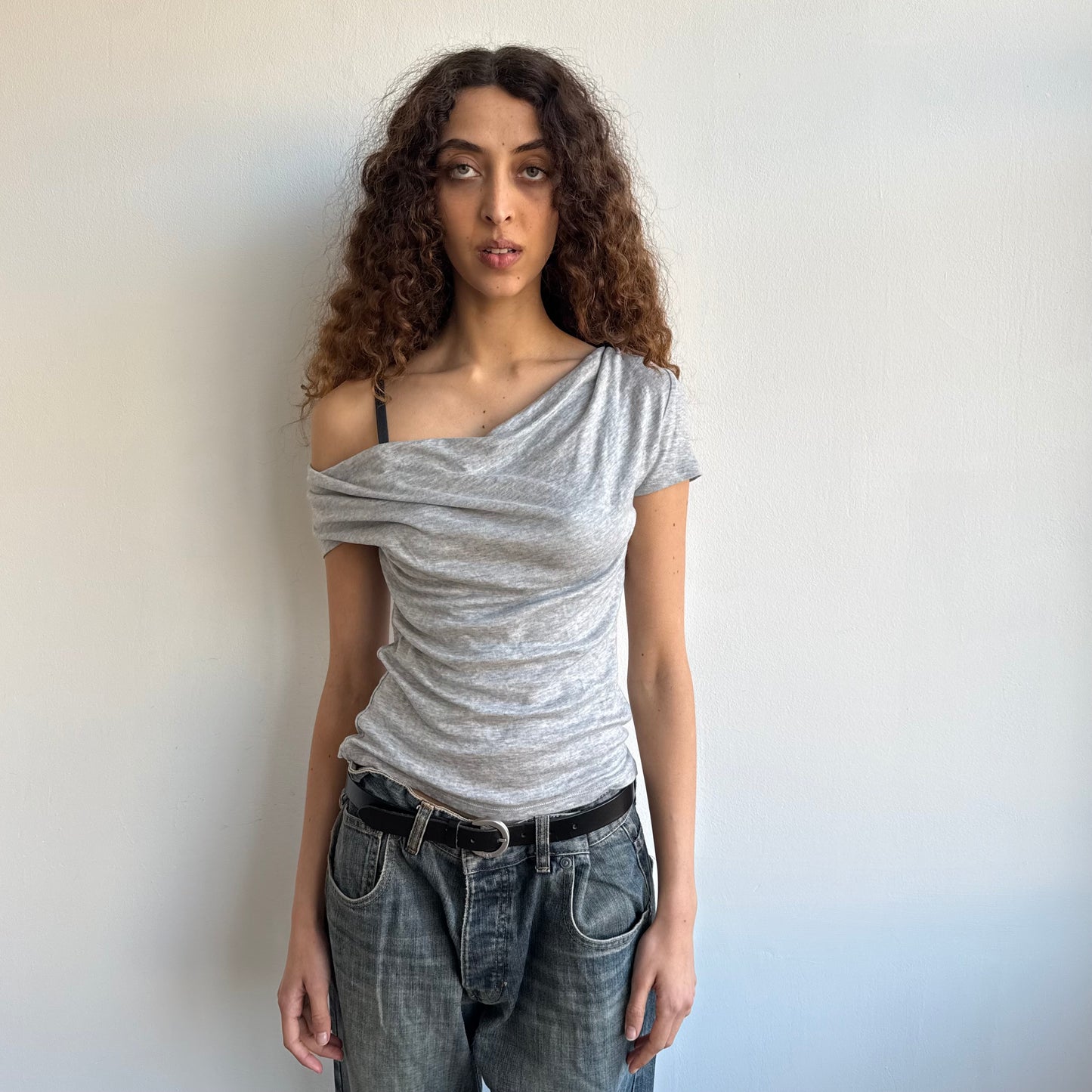 Grey slouchy t-shirt - Size S
