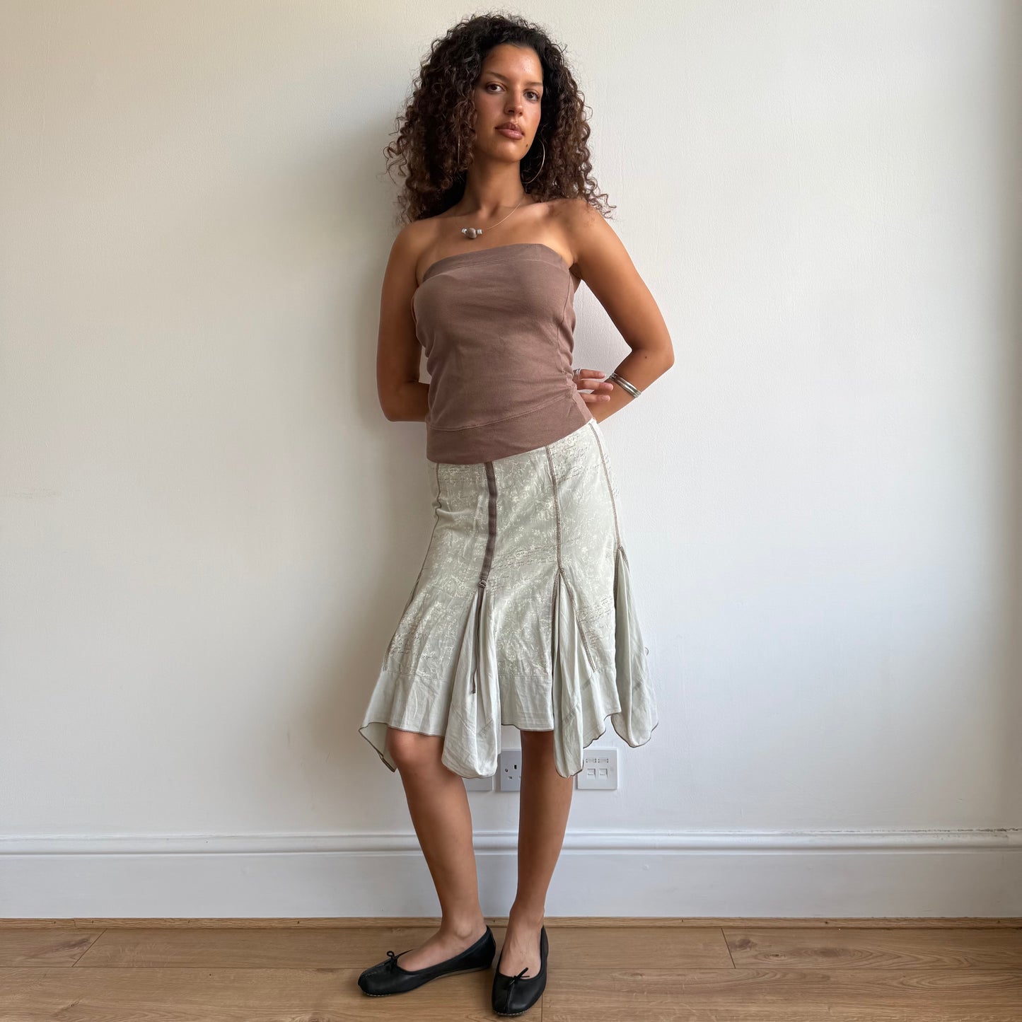 Brown bandeau top - Size S-M