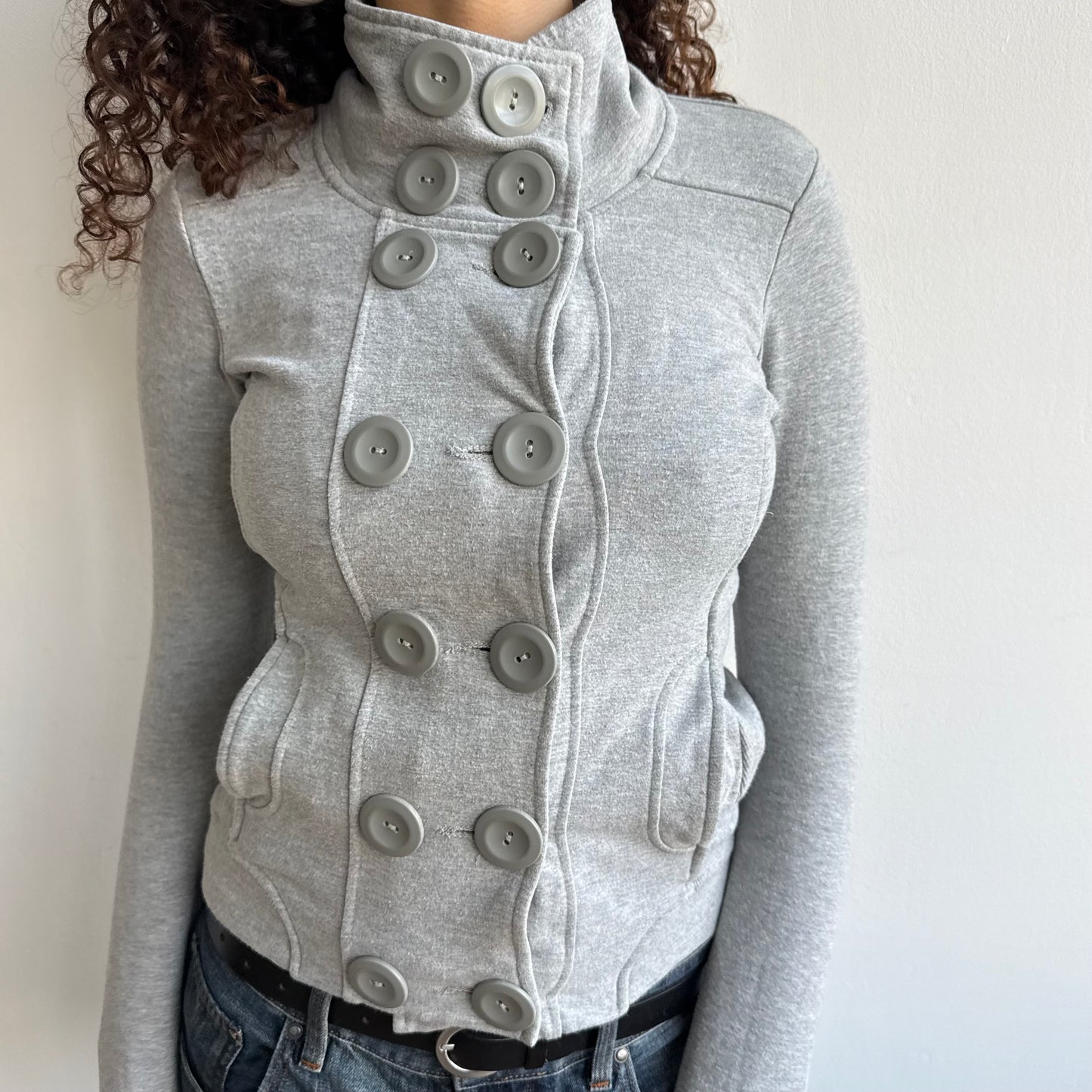 Grey peacoat jumper - Size S