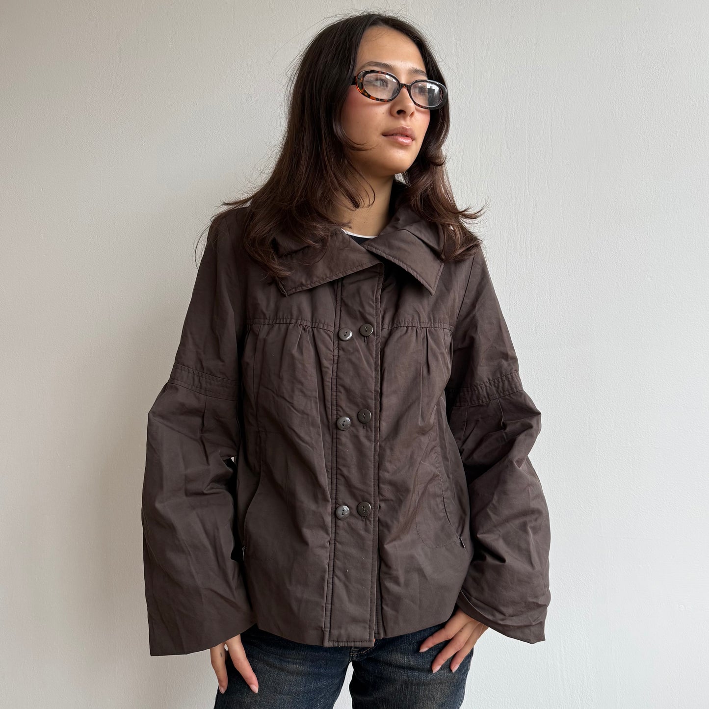 Brown archival puffer - Size S