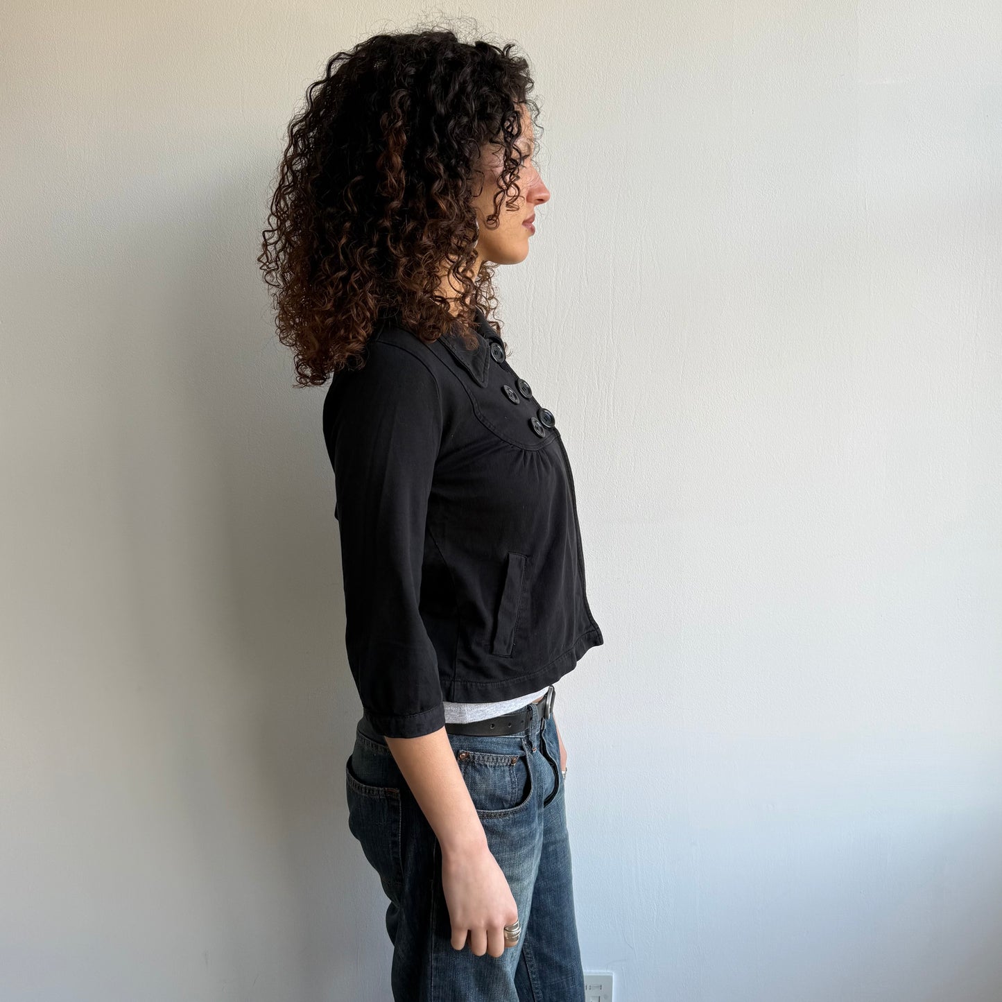 Black peacoat jumper - Size S/M
