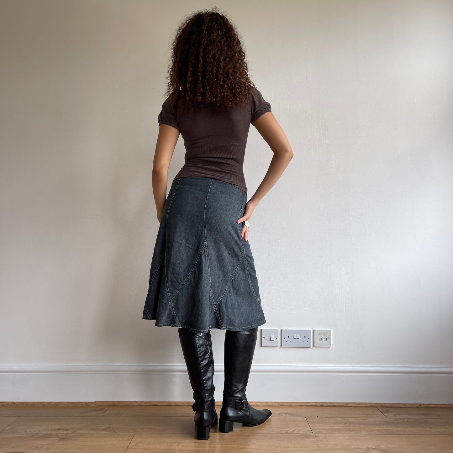 Short sleeve brown jumper - Size S