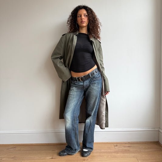 Khaki trench coat - Size L