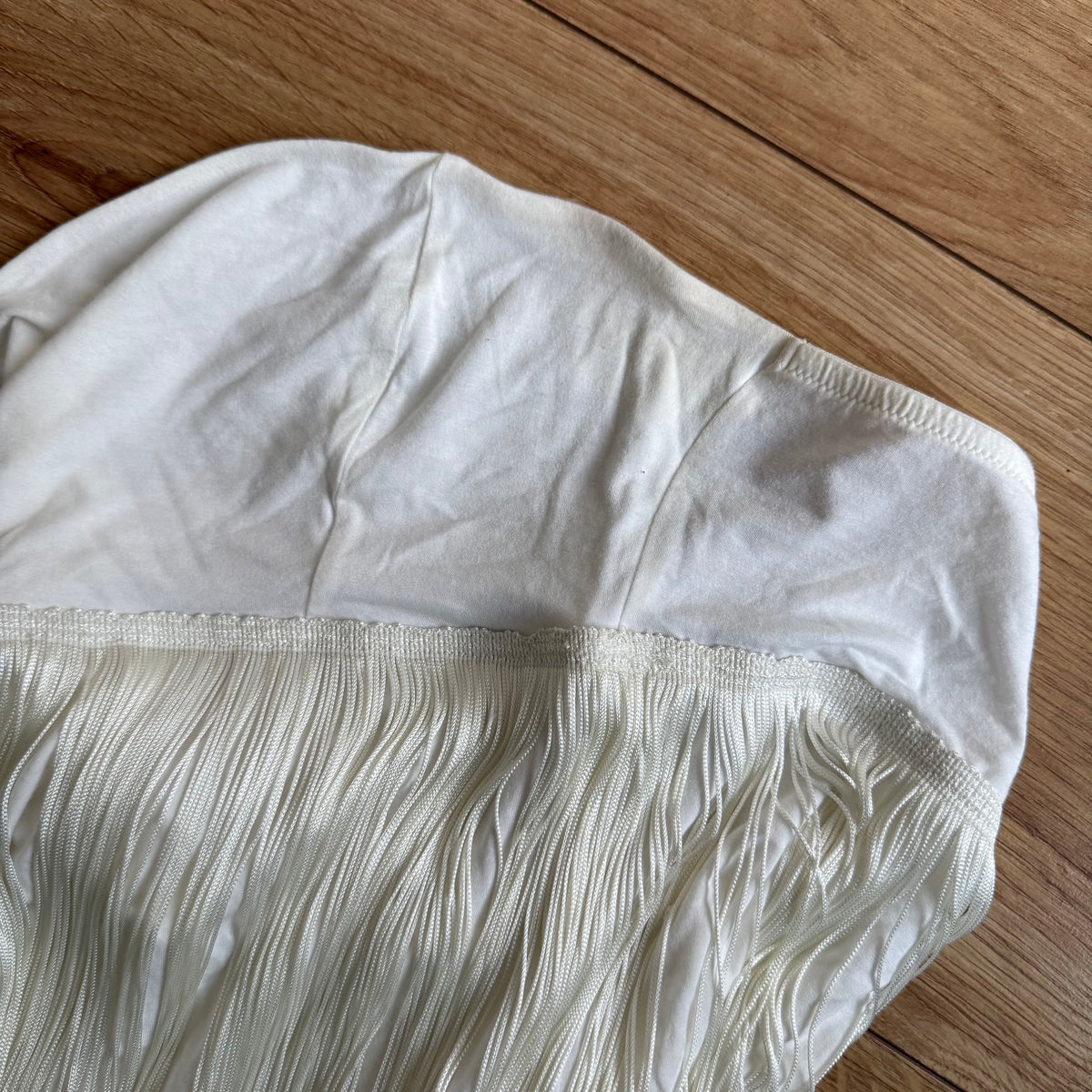 Cream tassel tube top - Size S
