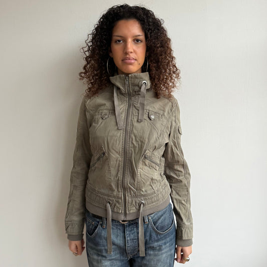 Khaki cargo jacket - Size M