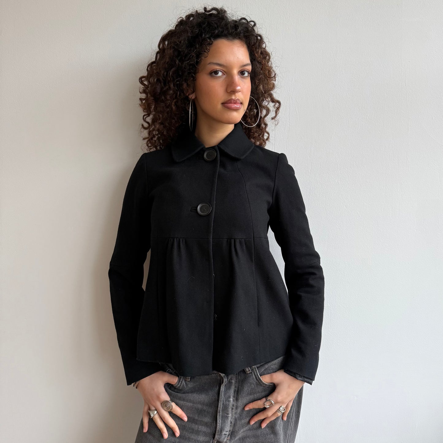 Black swing jacket - Size S