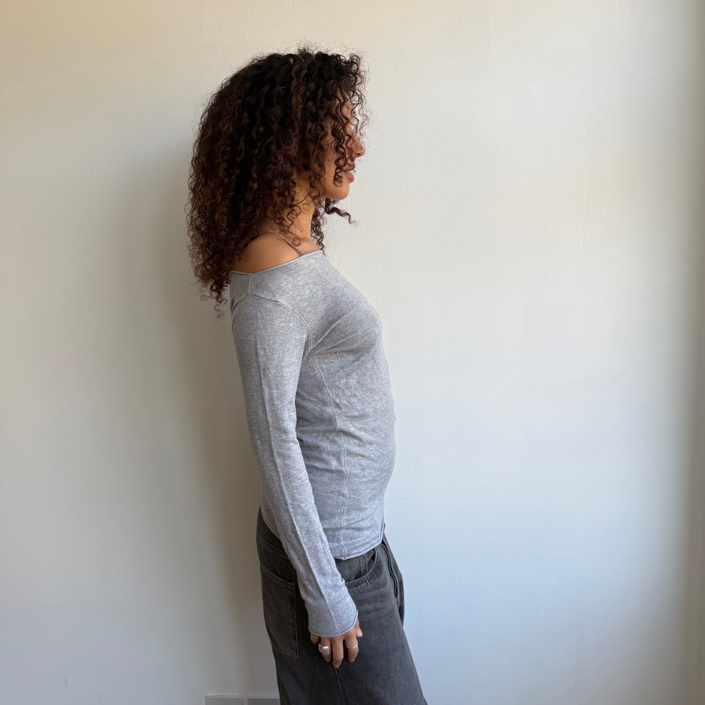 Grey slouchy knit - Size S