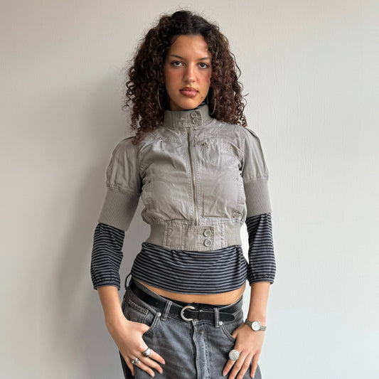 Short sleeve cargo jacket - Size XS