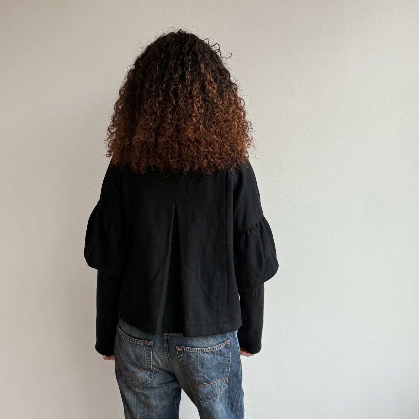 Black ‘Killah’ Miss Sixty peacoat - Size M