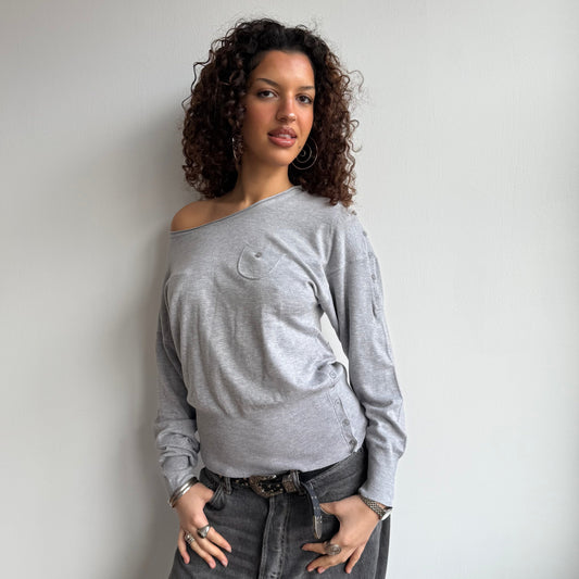 Grey slouchy knit - Size S