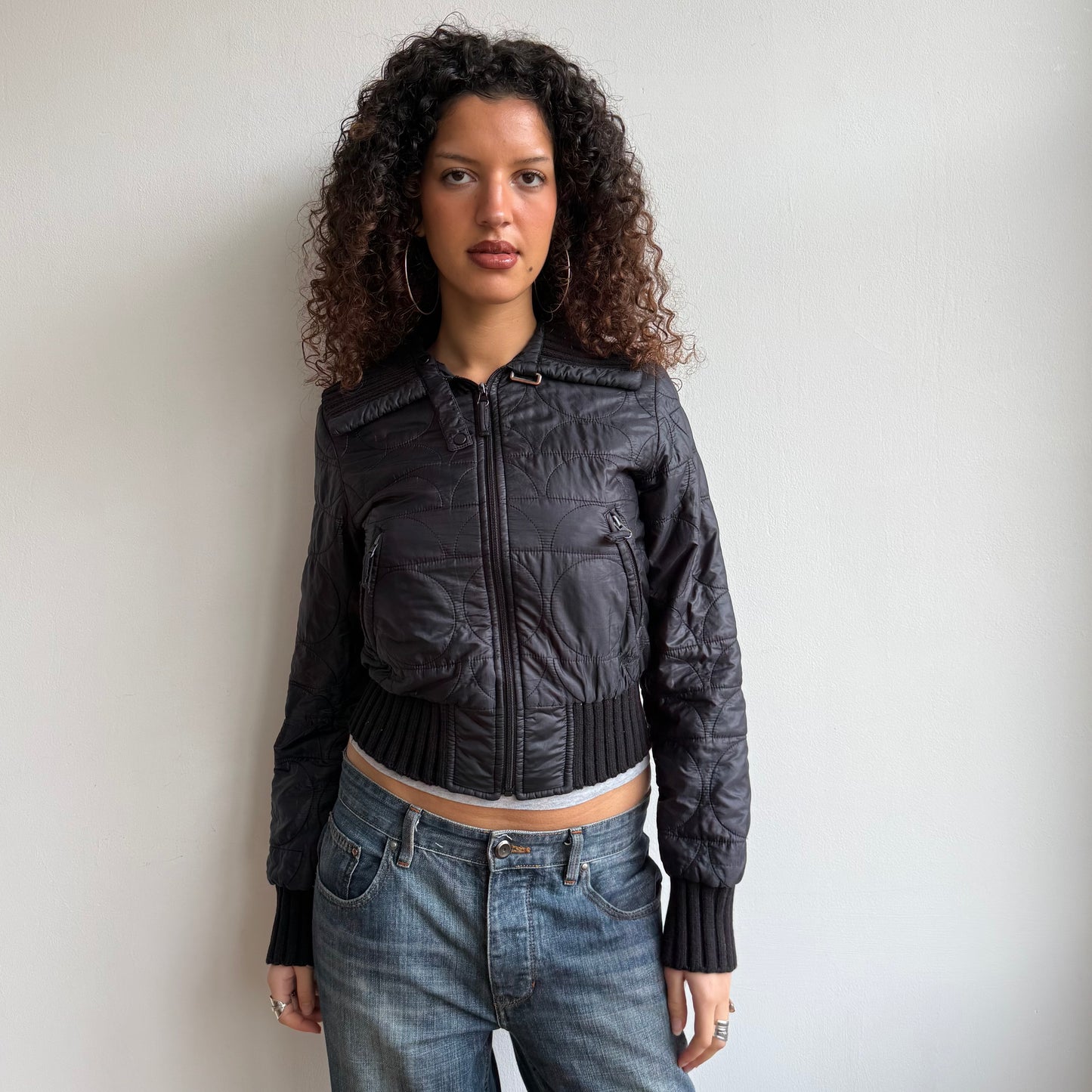 Miss Sixty black quilt puffer - Size S