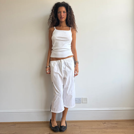 White Adidas capris - Size M