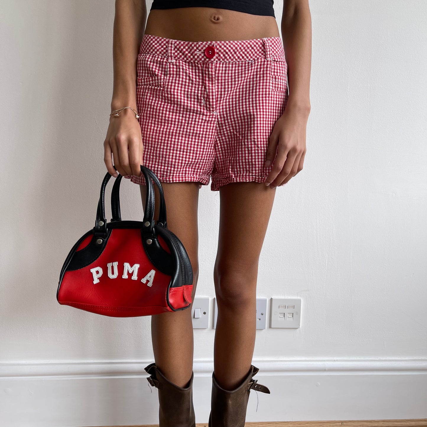 Red puma bag - OS