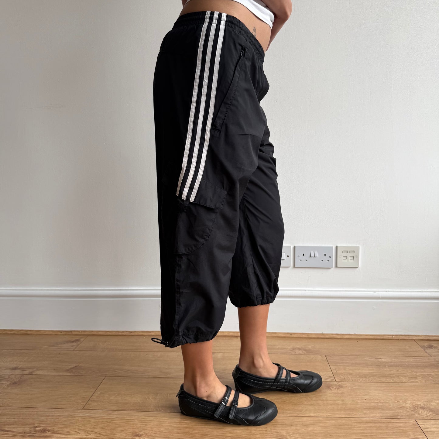 Black Adidas pocket capris - Size S