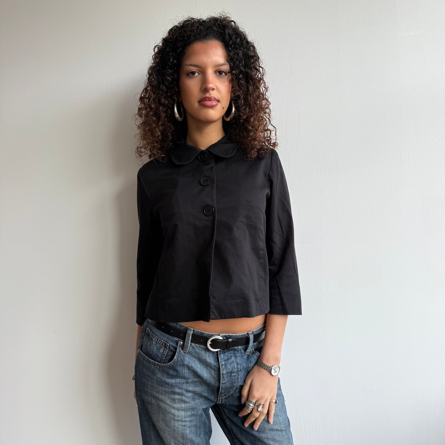 Black swing jacket - Size S
