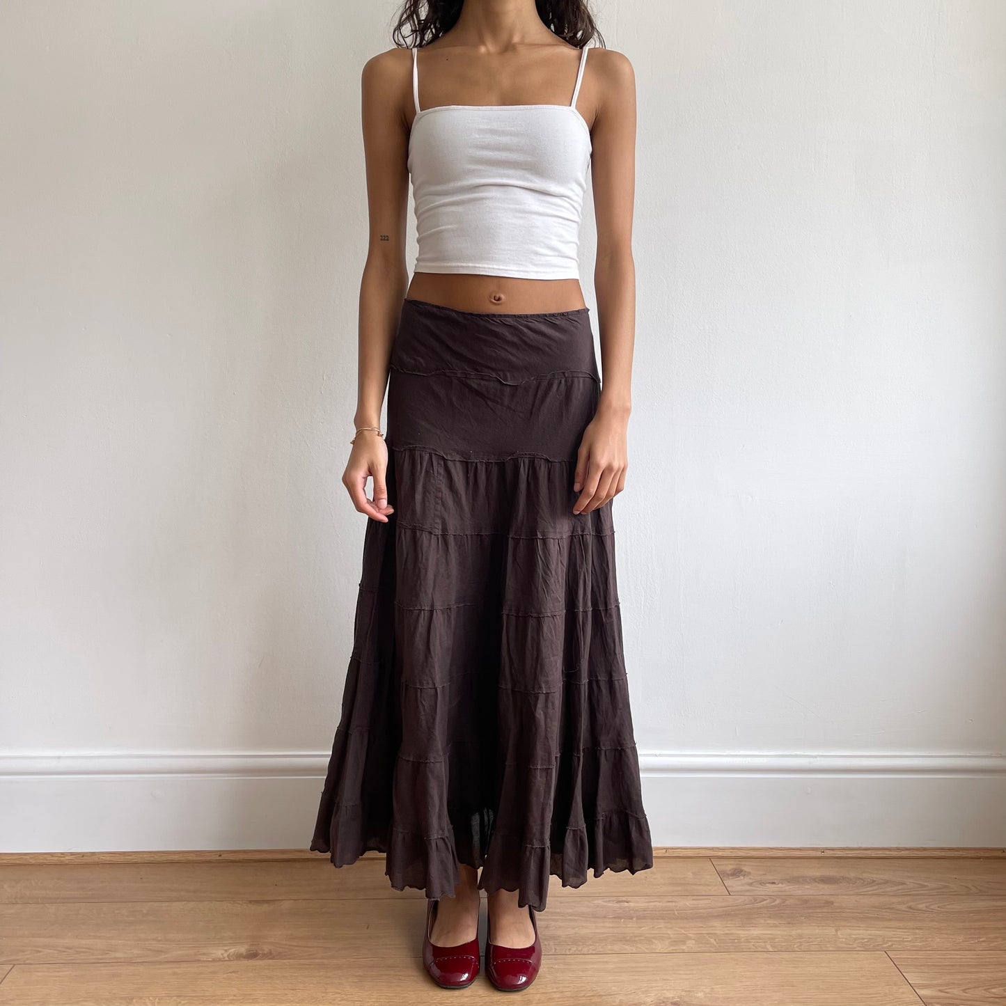 Brown rara midi skirt - Size S