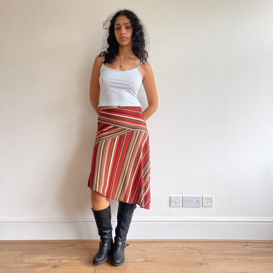 Morgan striped midi skirt - Size S