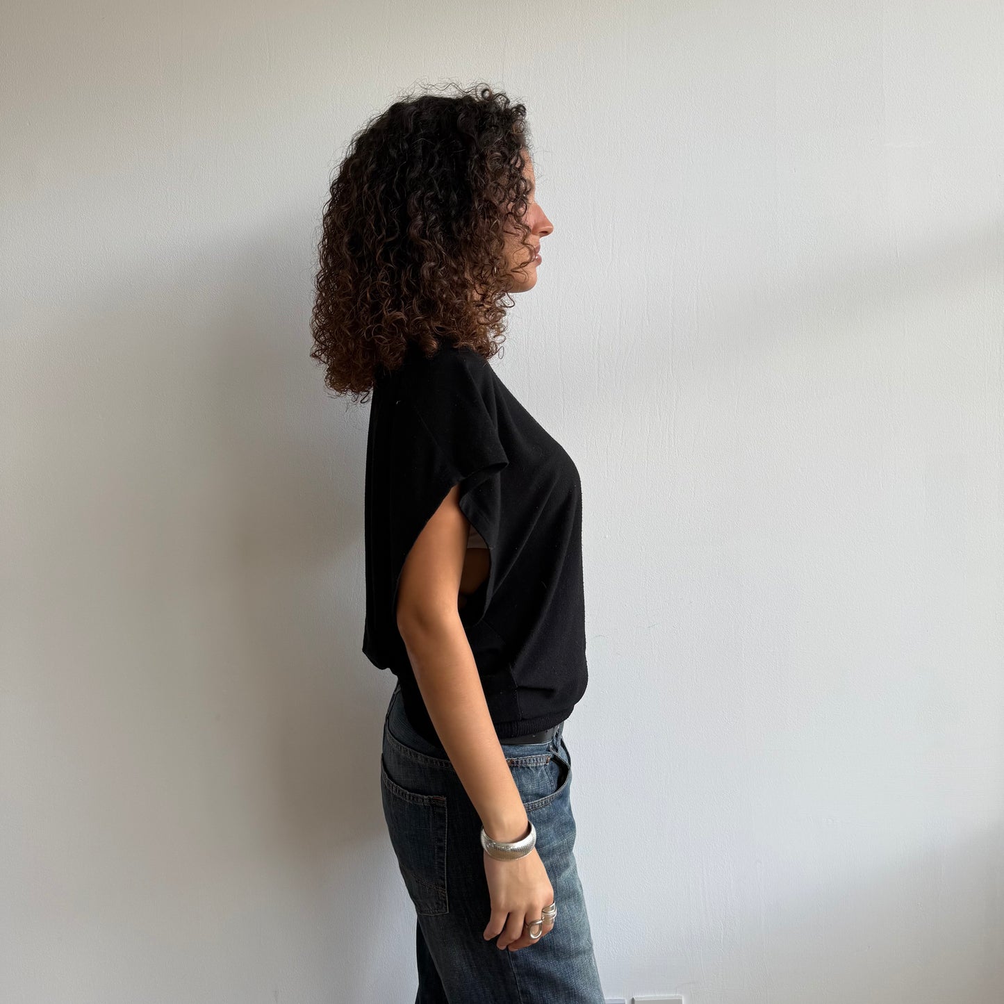 Black slouchy knit - Size M