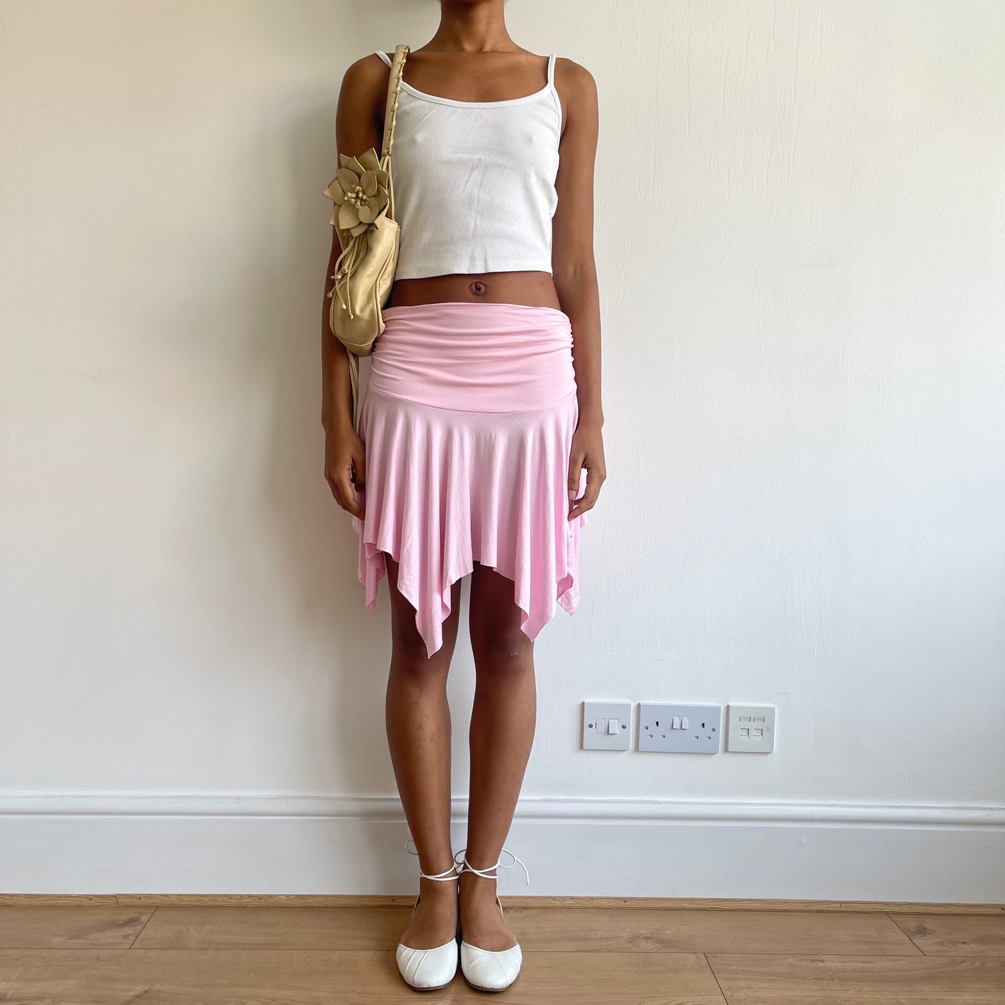 Pink asymmetric fairy skirt - Size S