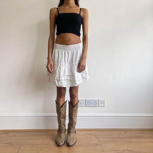 Brown cowboy boots - Size UK6