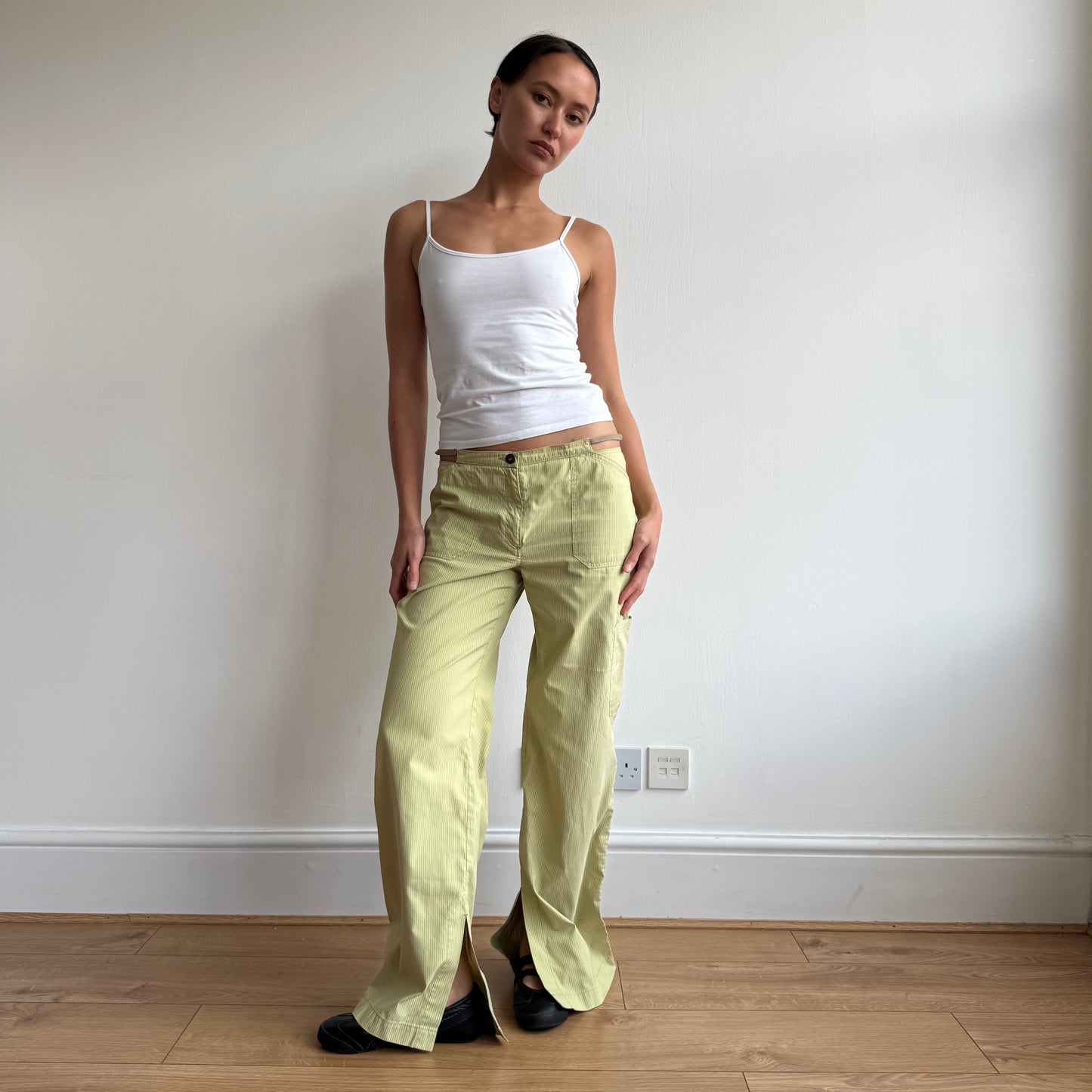Cop Copine green stripe trousers - Size M