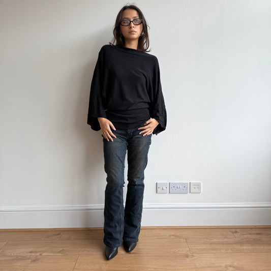 Black slouchy knit - Size M