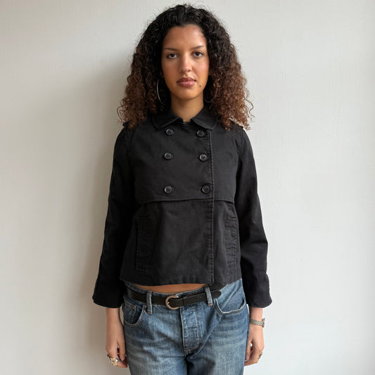 Black peacoat - Size S/M