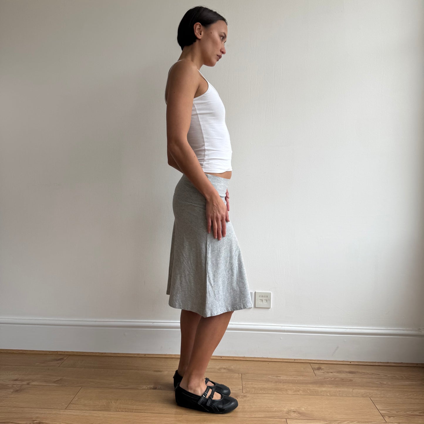 Grey midi skirt - Size S