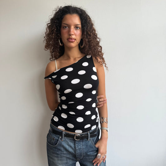 Large polka dot top - Size S