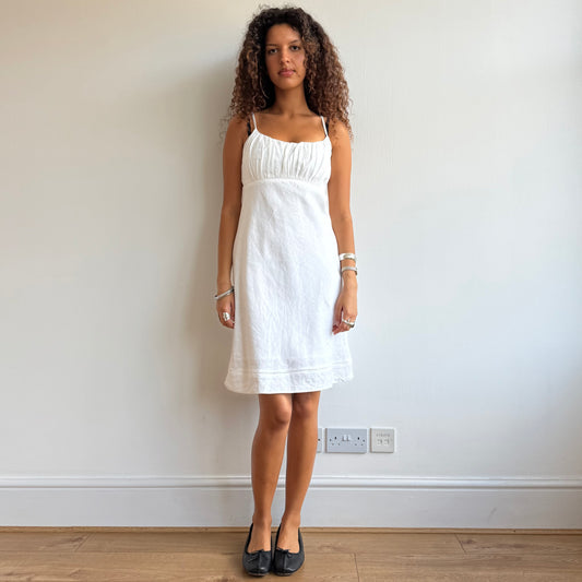 White milkmaid dress - Size S