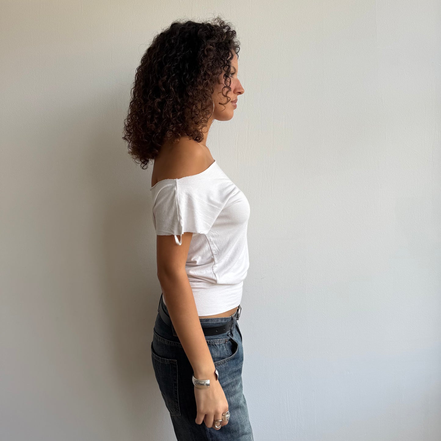 White slouchy t-shirt - Size M