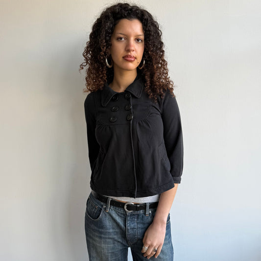 Black peacoat jumper - Size S/M