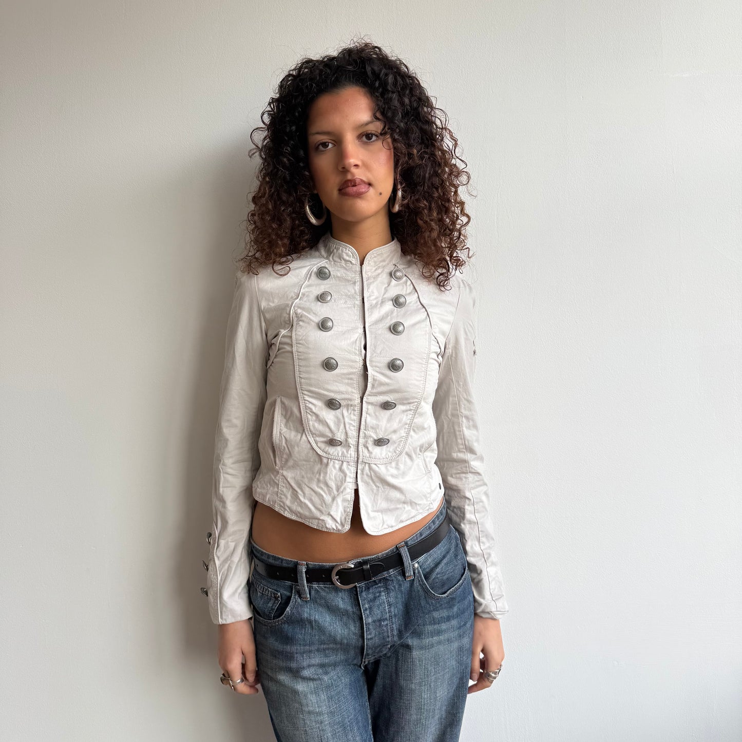 Beige military jacket - Size S